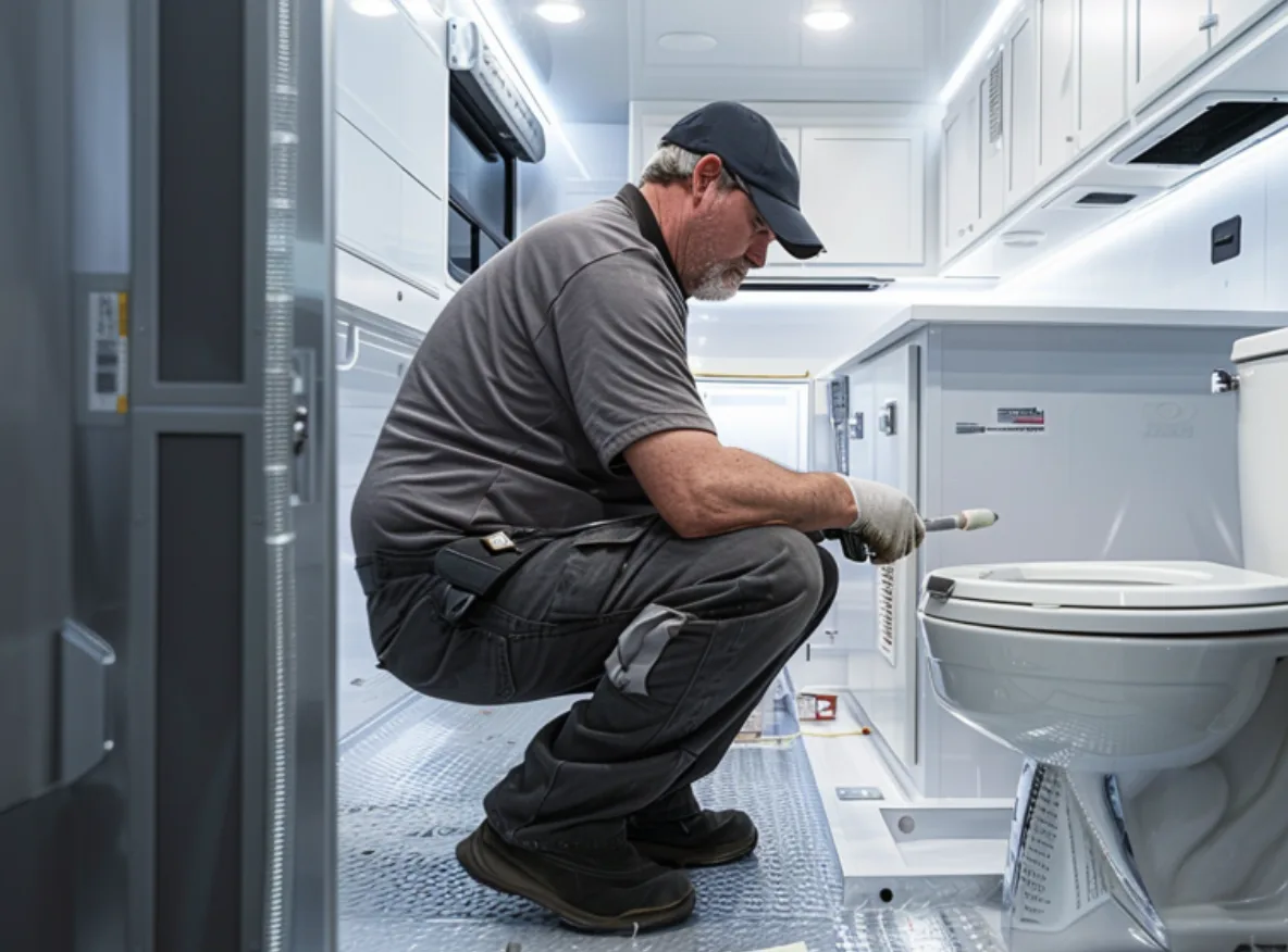 RV plumbing leak repair service in Jensen Beach Florida